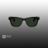 Ray-Ban Wayfarer (Gen 2) Глянцевый Чёрный с Зелёными Линзами (Зелёный)